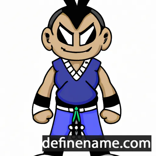 cartoon of the name Endryu