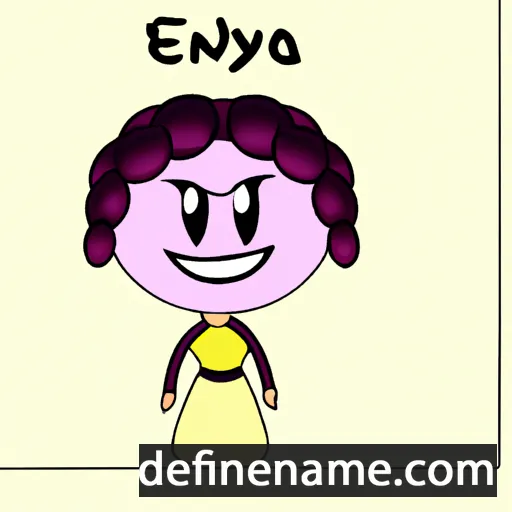 cartoon of the name Endya