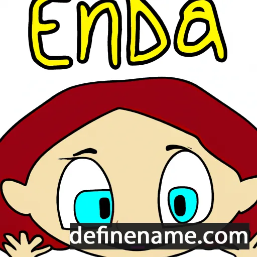 cartoon of the name Eneda