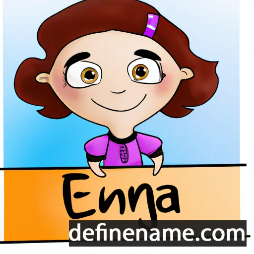 cartoon of the name Eneja