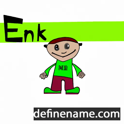 cartoon of the name Eneken