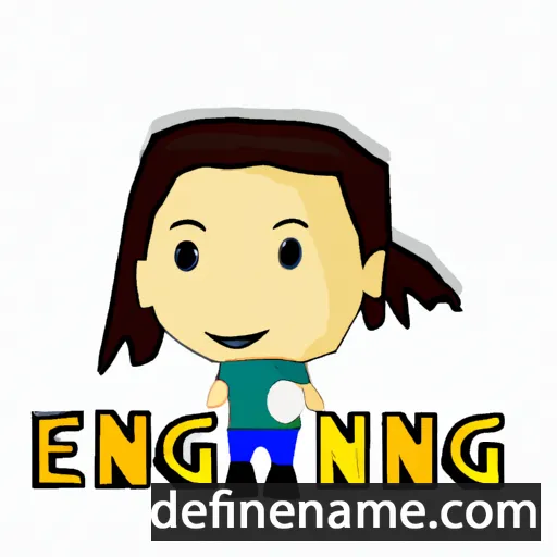 cartoon of the name Eneng