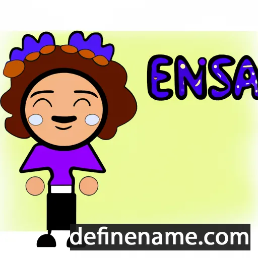 cartoon of the name Enesa