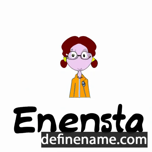 cartoon of the name Enestina