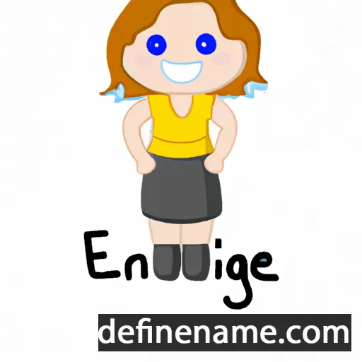 cartoon of the name Engelise