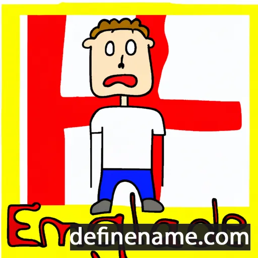 cartoon of the name England