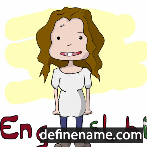 cartoon of the name Engleshia