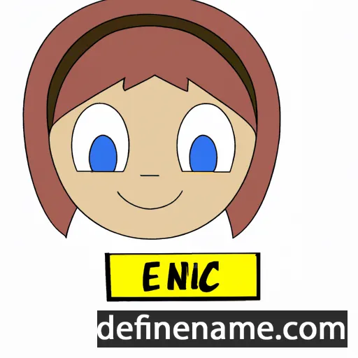 cartoon of the name Enica