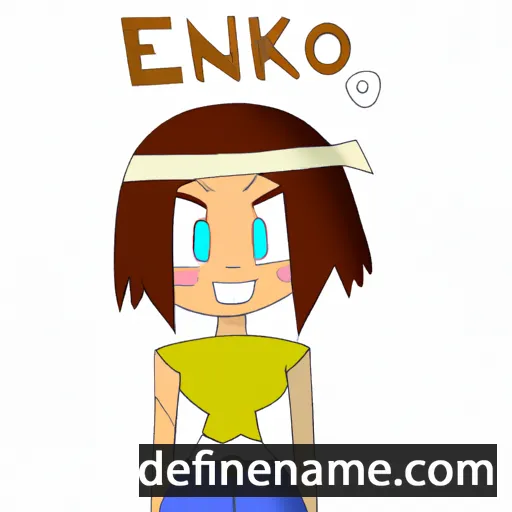 cartoon of the name Eniko