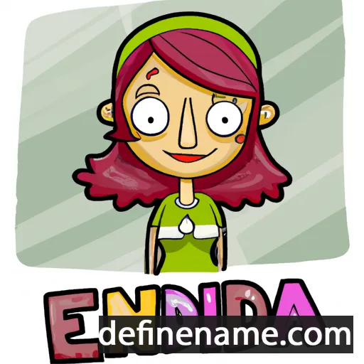 cartoon of the name Enilda