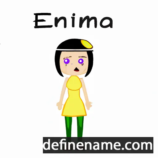 cartoon of the name Enimia