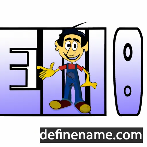 cartoon of the name Enio