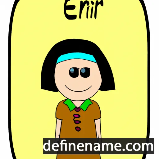 cartoon of the name Enir