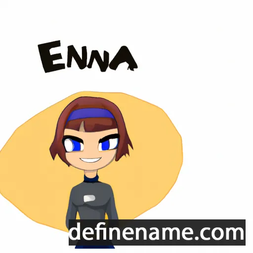 cartoon of the name Enja