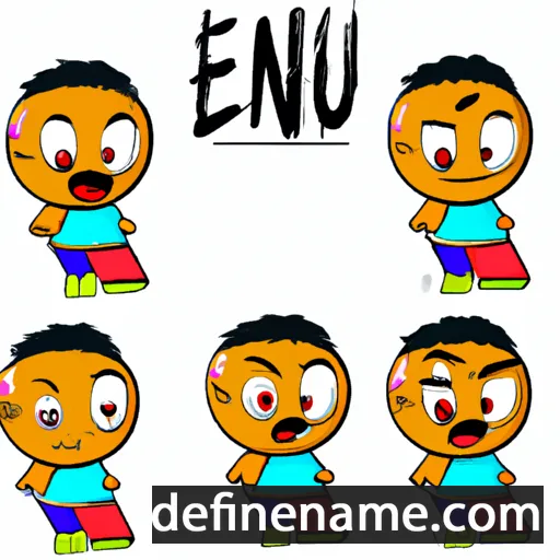 cartoon of the name Enju