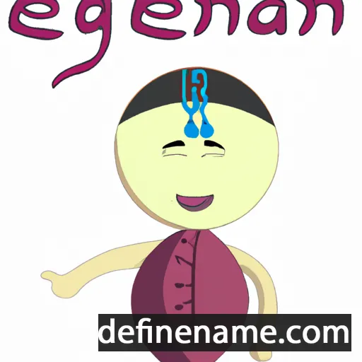 cartoon of the name Enkh-Amgalan