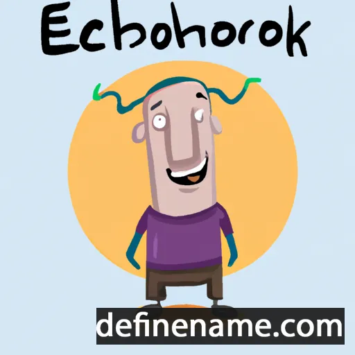 cartoon of the name Enkhbold