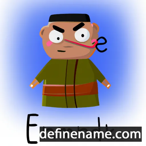 cartoon of the name Enkhmandakh