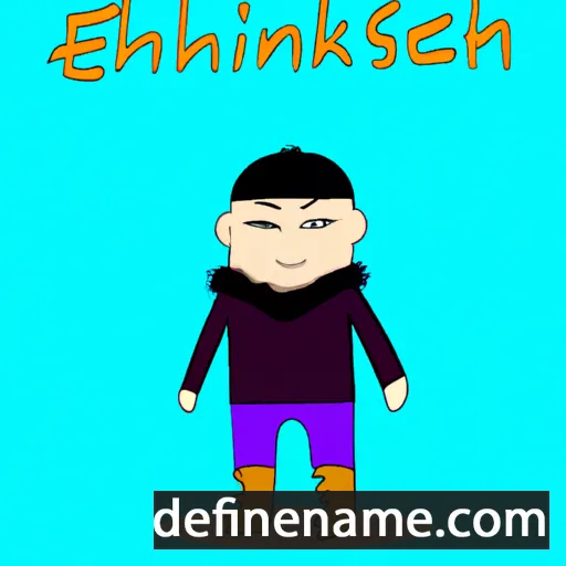 Enkhsaikhan cartoon