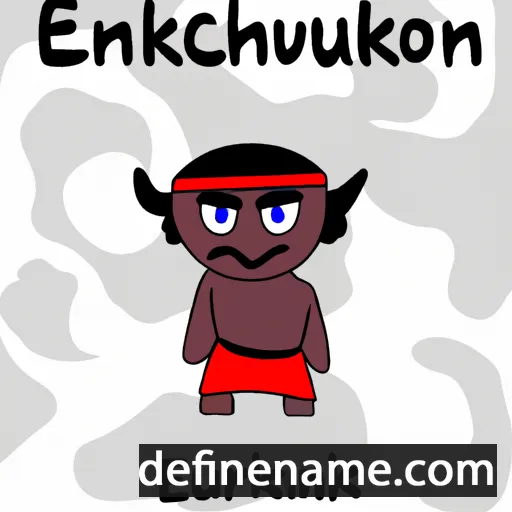 cartoon of the name Enkhsaruul