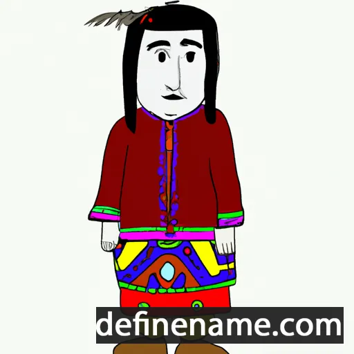 cartoon of the name Enkhtagtaa