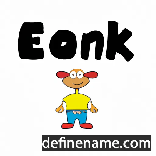 cartoon of the name Énók