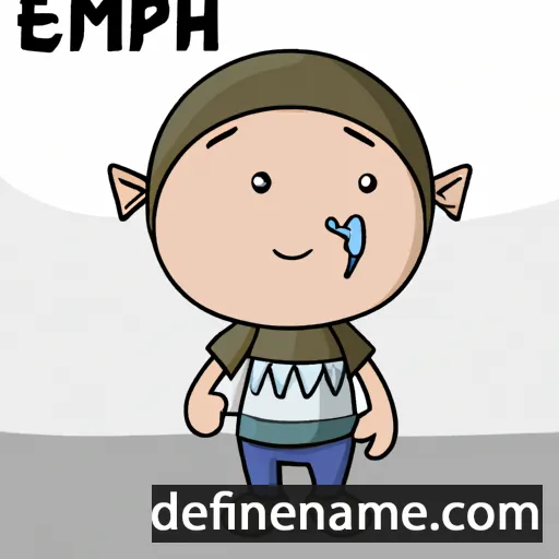 cartoon of the name Éphrem