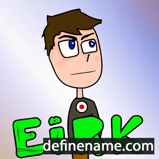 cartoon of the name Érik