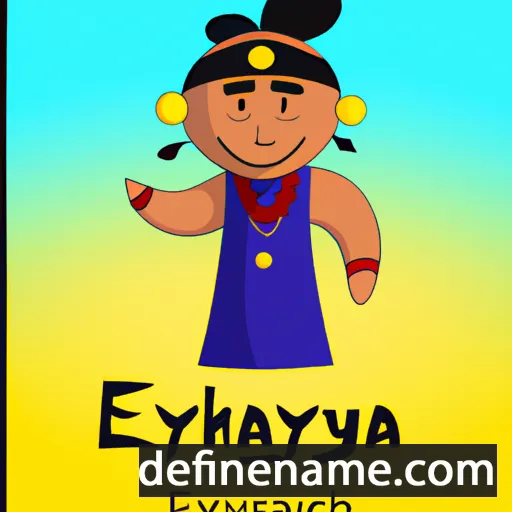 cartoon of the name Enkhzayaa