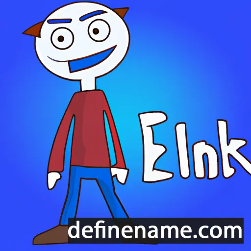 cartoon of the name Enlik