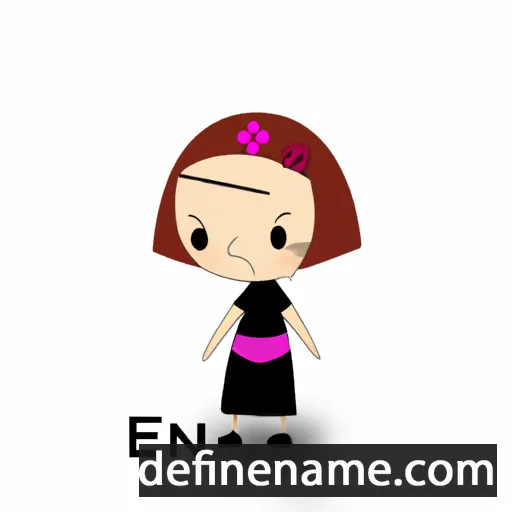 cartoon of the name Enna