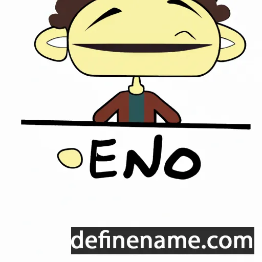 cartoon of the name Enno