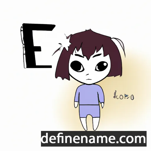 cartoon of the name Enoka