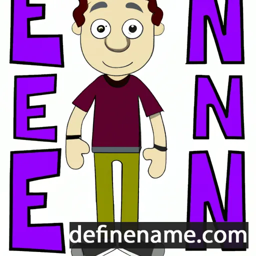 cartoon of the name Enon