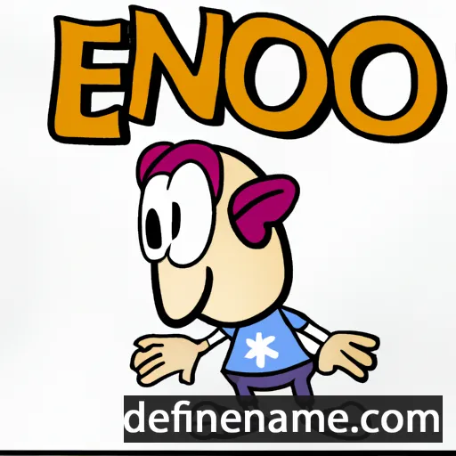 cartoon of the name Enor