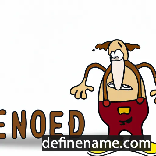 cartoon of the name Enored