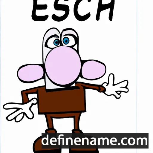 cartoon of the name Enosch