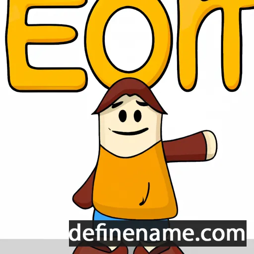 cartoon of the name Enot