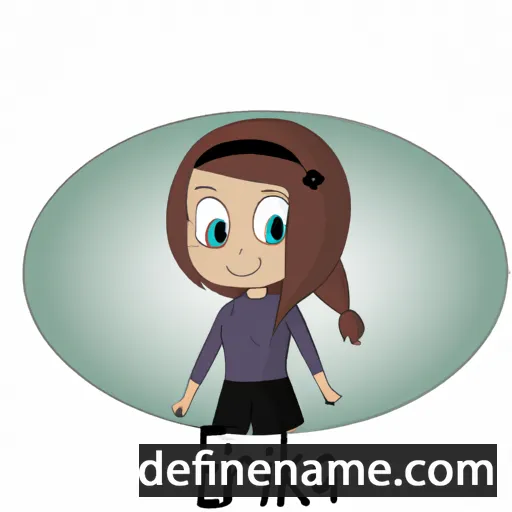 cartoon of the name Enrika