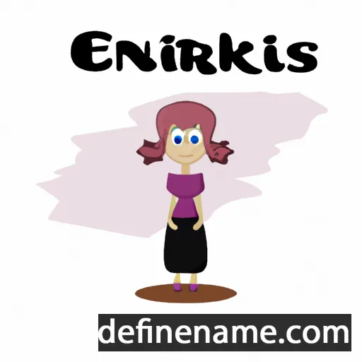 cartoon of the name Enrikas