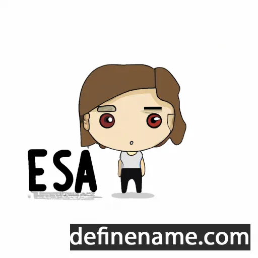 cartoon of the name Ensa