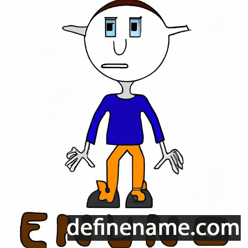 cartoon of the name Enu