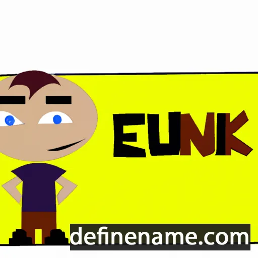 cartoon of the name Enuk