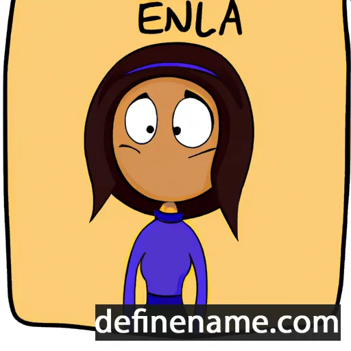 cartoon of the name Enula