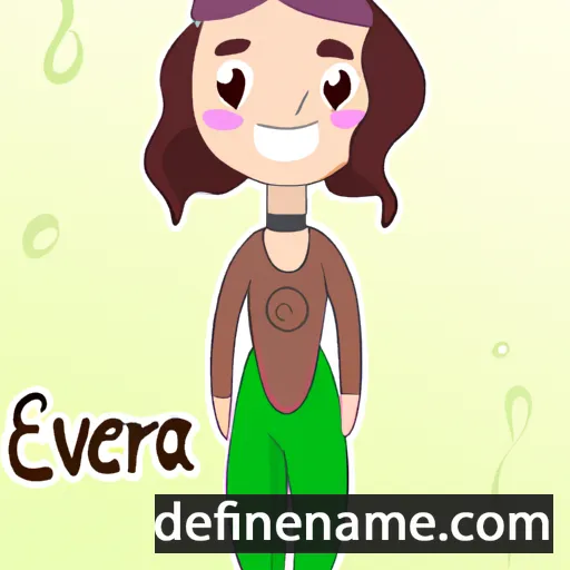 cartoon of the name Envera