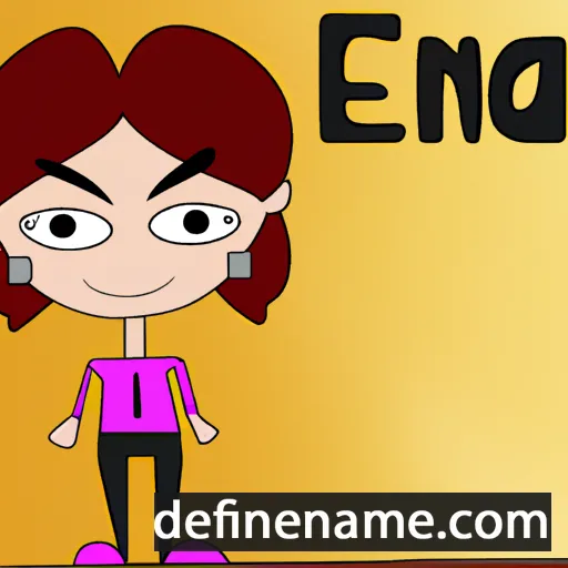 cartoon of the name Enza