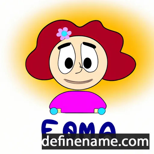 cartoon of the name Eoma