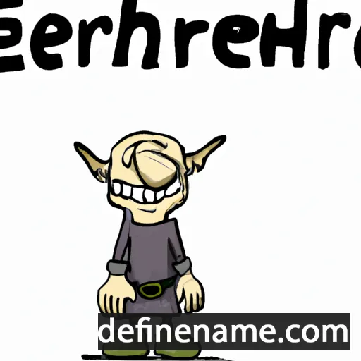 cartoon of the name Eorcenberht