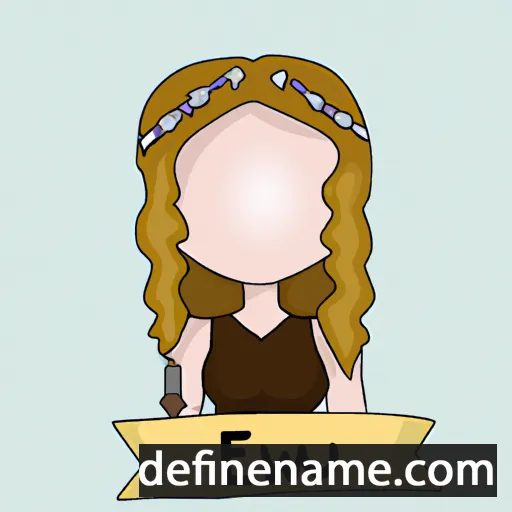 cartoon of the name Eowyn