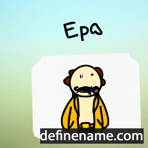 cartoon of the name Epafrás